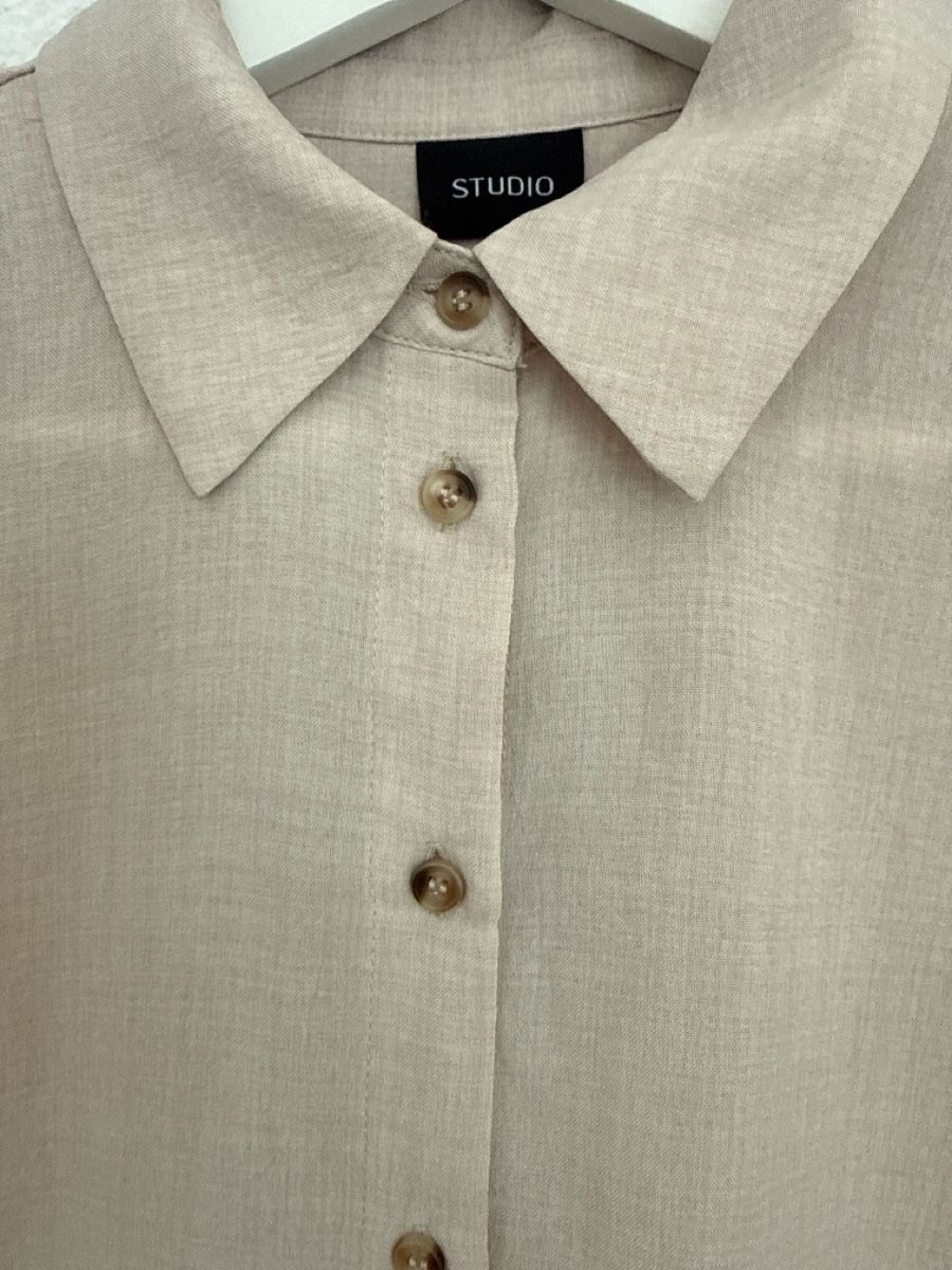 Vestiti: Sommerliches Hemdkleid von Studio, Grösse 36, Beige – Nuovo e nell'imballaggio originale da Wahlendorf venduto da SausageDog 2