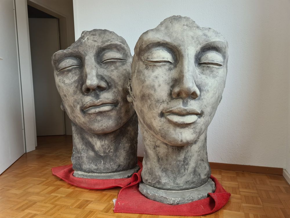 Steinköpfe / Skulptur / Gesicht Kaufen auf Ricardo