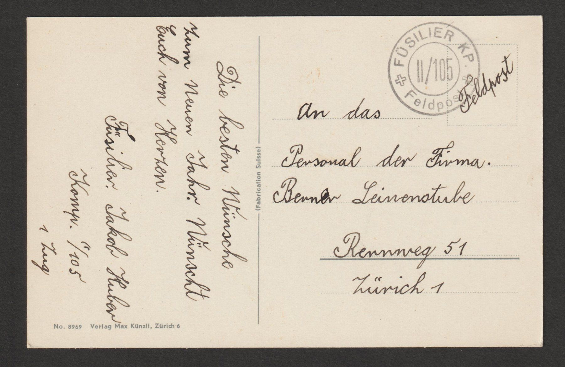 Cartoline postali: WK2 Diverse Motive n. k. – Usato da Siebnen venduto da Fstaehli 1