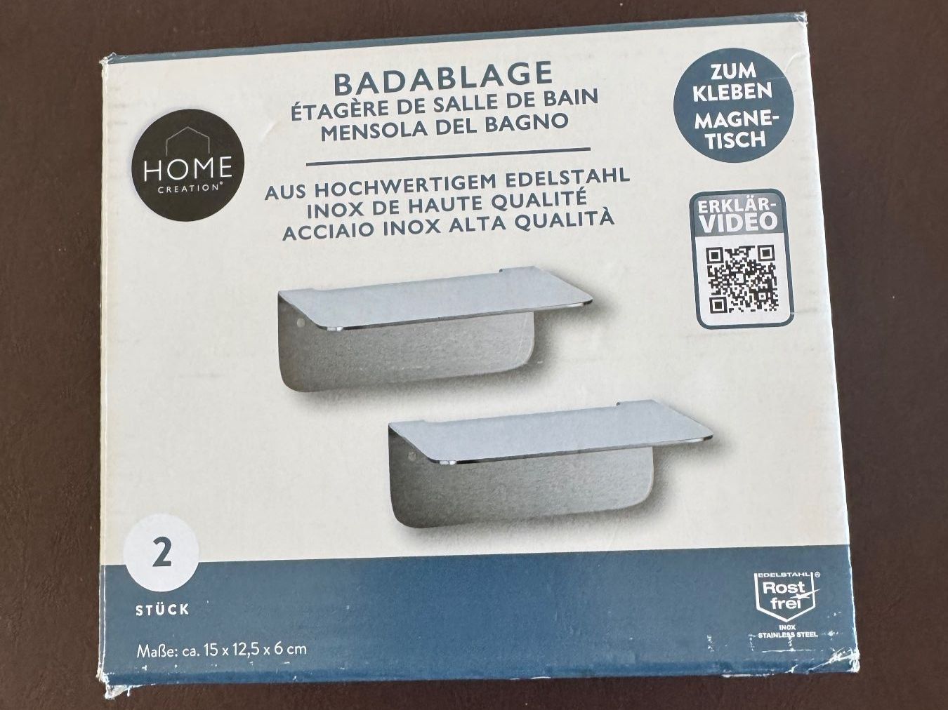 Portasapone: Badablage Home Creation Edelstahl 2 Stk neu – Nuovo e nell'imballaggio originale da Oberrohrdorf venduto da chilibiggi