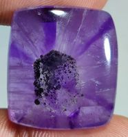 Cabochon L-8598 – Trapiche Strahlen Amethyst 24X21X7mm 39 Ka