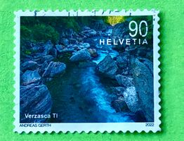 Nr.1860 Schweizer Flusslandschaften GESTEMPELT 2022  ﻿  