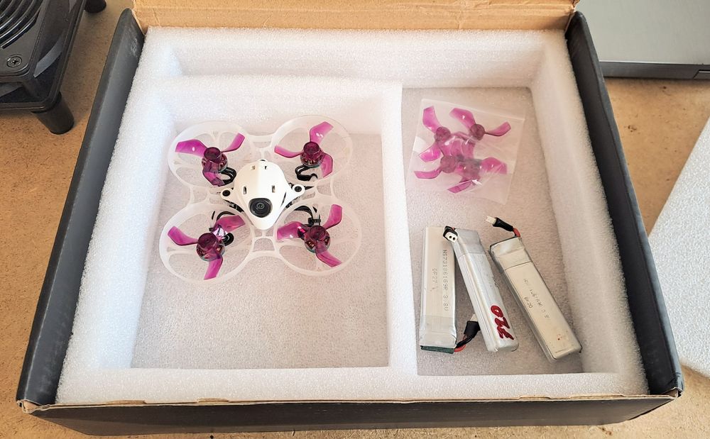 Fpv whoop 75mm 1s 3x lihv 1002 motor bind and fly elrs gebraucht