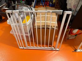 Schutzgitter ABUS Metall weiss Breite 70-80cm guter Zustand