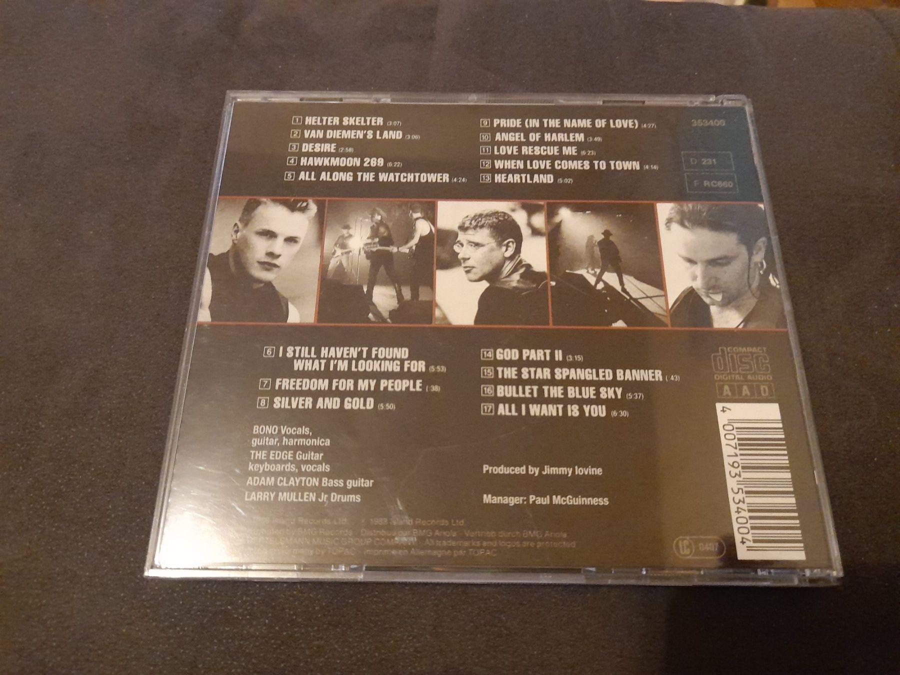 CDs: CD U2 Rattle and Hum – D'occasion à Lustmühle par chevi03 2