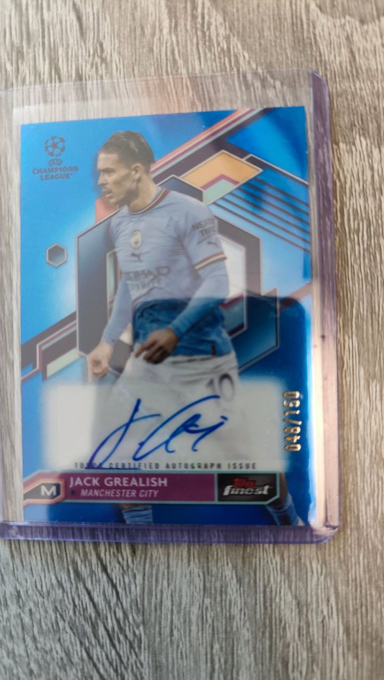 Topps Carte collezionabili: Topps Finest 22/23 Jack Grealish /150 mit Autogramm – Usato da St. Gallen venduto da RudyundFloydCards