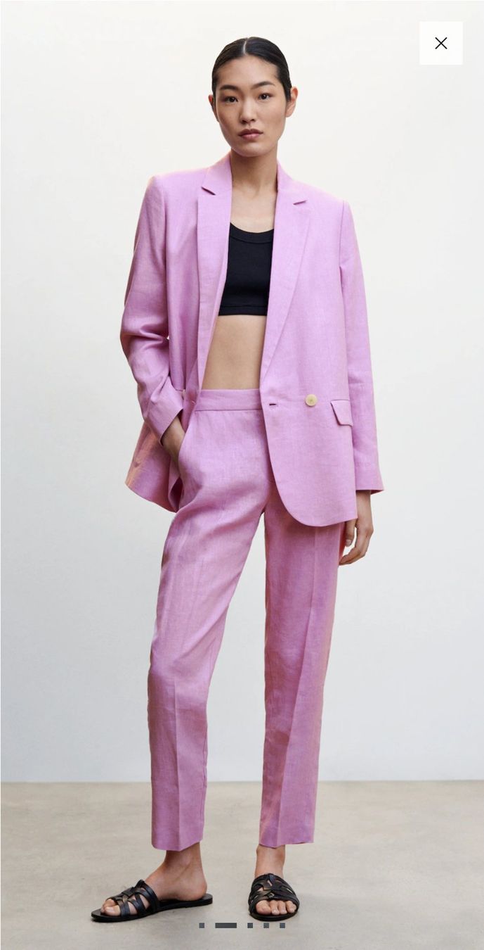 Mango Giacche: Mango Leinenblazer in Rosa - Gr. M - Neu! – Nuovo e nell'imballaggio originale da Erlinsbach SO venduto da ULIKH 1