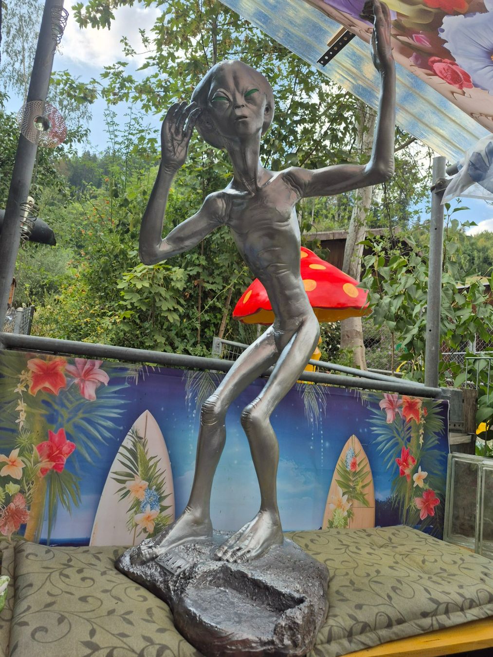 Statuette: Antike Alien Figur 1950 - 1960  Höhe 125 cm – Usato da Schafhausen im Emmental venduto da Herzrose 3