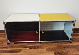 USM Haller Lowboard Bauhausstil mit Glastüren