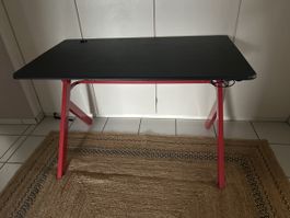 Gaming Desk Black Red With Cup Holder Good Condition