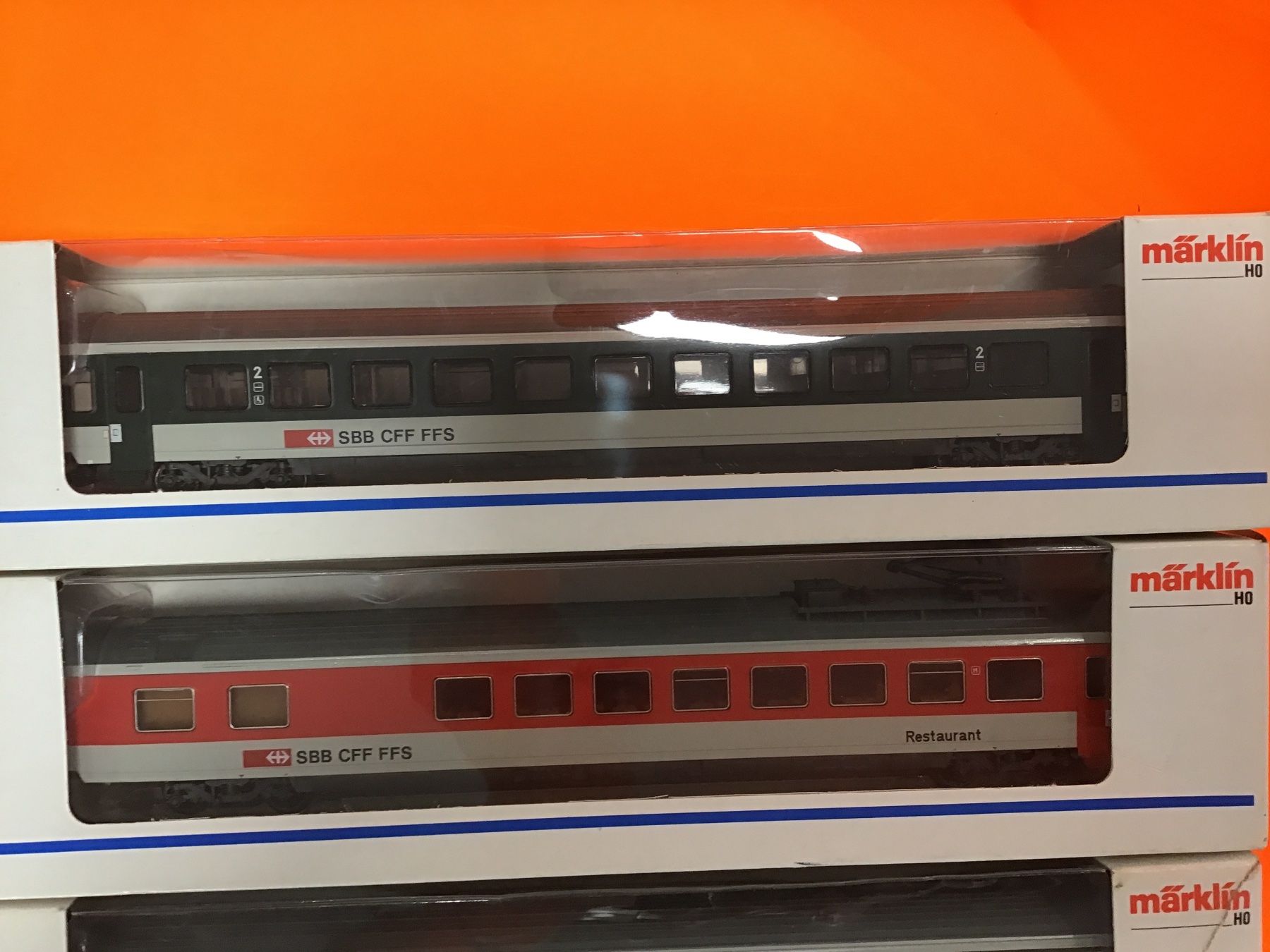 Märklin Modellini di ferrovie: Märklin HO SBB CFF FFS Waggons 4 Stk. OVP – Usato da Männedorf venduto da Modelle-aller-Art 1