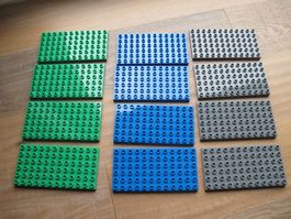 Bauplatten 6X12 Punkt kompatibel mit Duplo 12 Stück