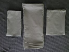 Satin-Bettwäsche Duvet 210x200cm, Kissen 1x60/60, 1x40x60cm