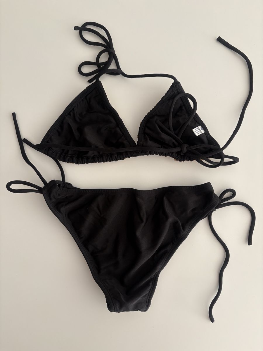 Costumi da bagno & Bikini: Schwarzes Bikini mit Pailettenoberteil – Nuovo (secondo la descrizione) da Zürich venduto da selii 1