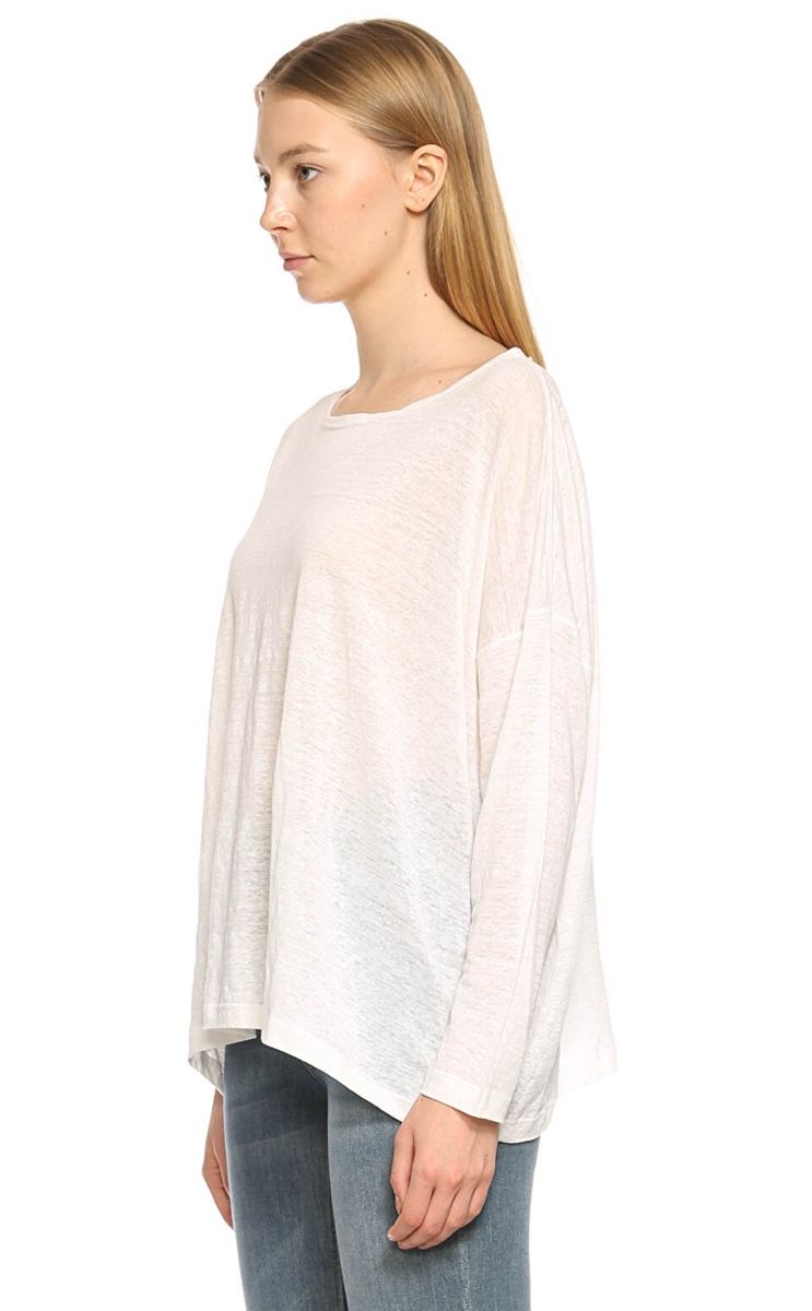Top: Eskandar 100% Linen Pullover Top Lagenlook – Usato da Münchenstein venduto da B771 1