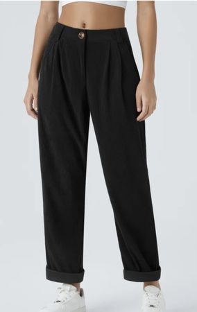 Damen Cordhose schwarz weites Bein guter Zustand