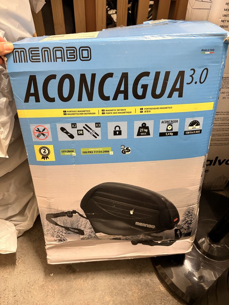 Portapacchi: Menabo Aconcagua 3.0 Ski Rack - Magnetic – Nuovo (secondo la descrizione) da Bern venduto da odo_8c6k 1