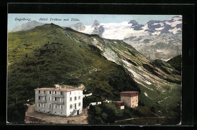 Cartoline postali: AK Engelberg, Hotel Trübsee und Titlis – Usato da Berlin venduto da bartko-reher