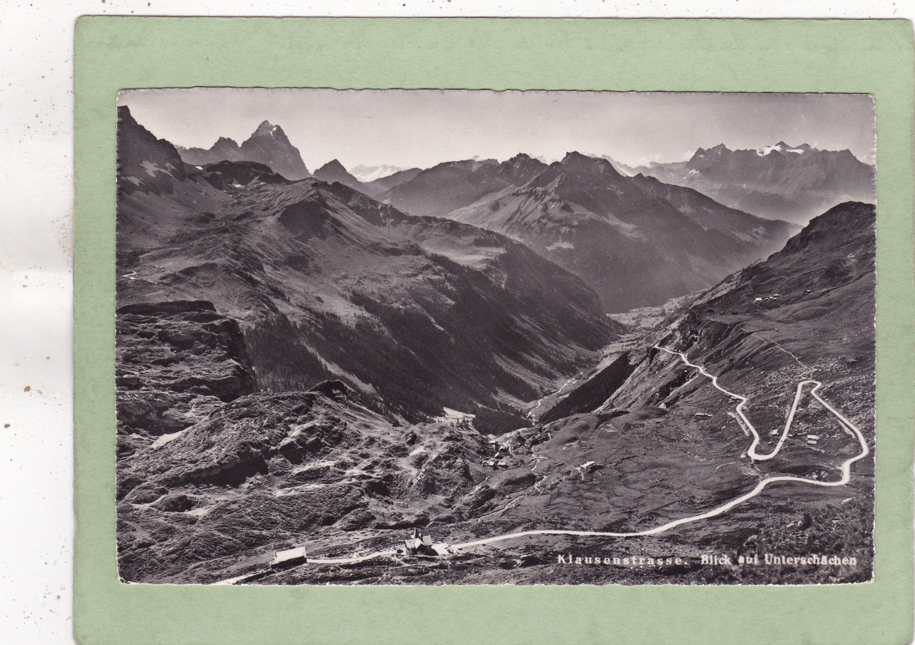 Ansichtskarten: Klausenstrasse Blick auf Unterschächen – Gebraucht aus Herisau von Lisegrat2008