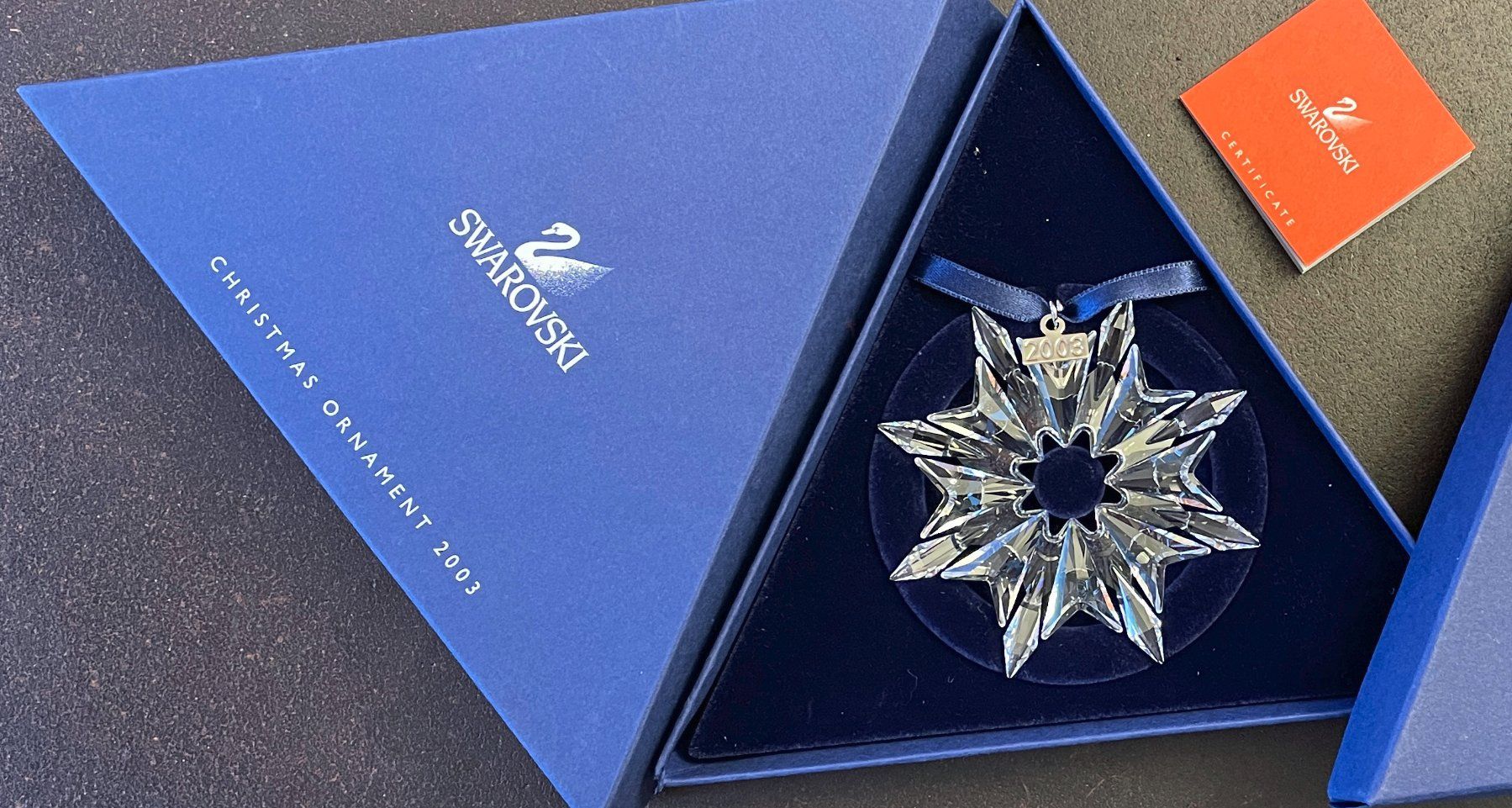 Swarovski Tutte le decorazioni: Swarovski-Stern 2003 – Nuovo e nell'imballaggio originale da Chur venduto da elifornico