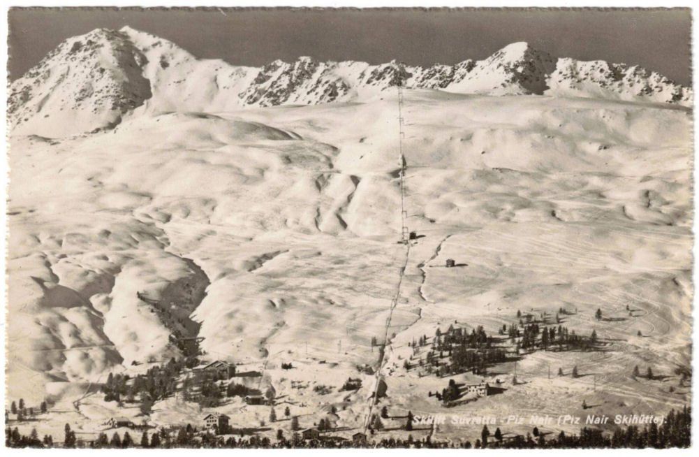 Ansichtskarten: St. Moritz - Skilift Suvretta – Gebraucht aus Binningen von Mountainrider