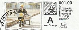 "Webstamp der  Post", 31.3.2014, Postbote