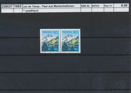 1993 "Lac de Tanay-Paar aus Markenheftchen",  ** postfrisch