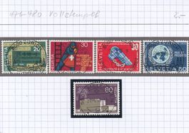 476-480 Vollstempel aus dem täglichen Gebrauch