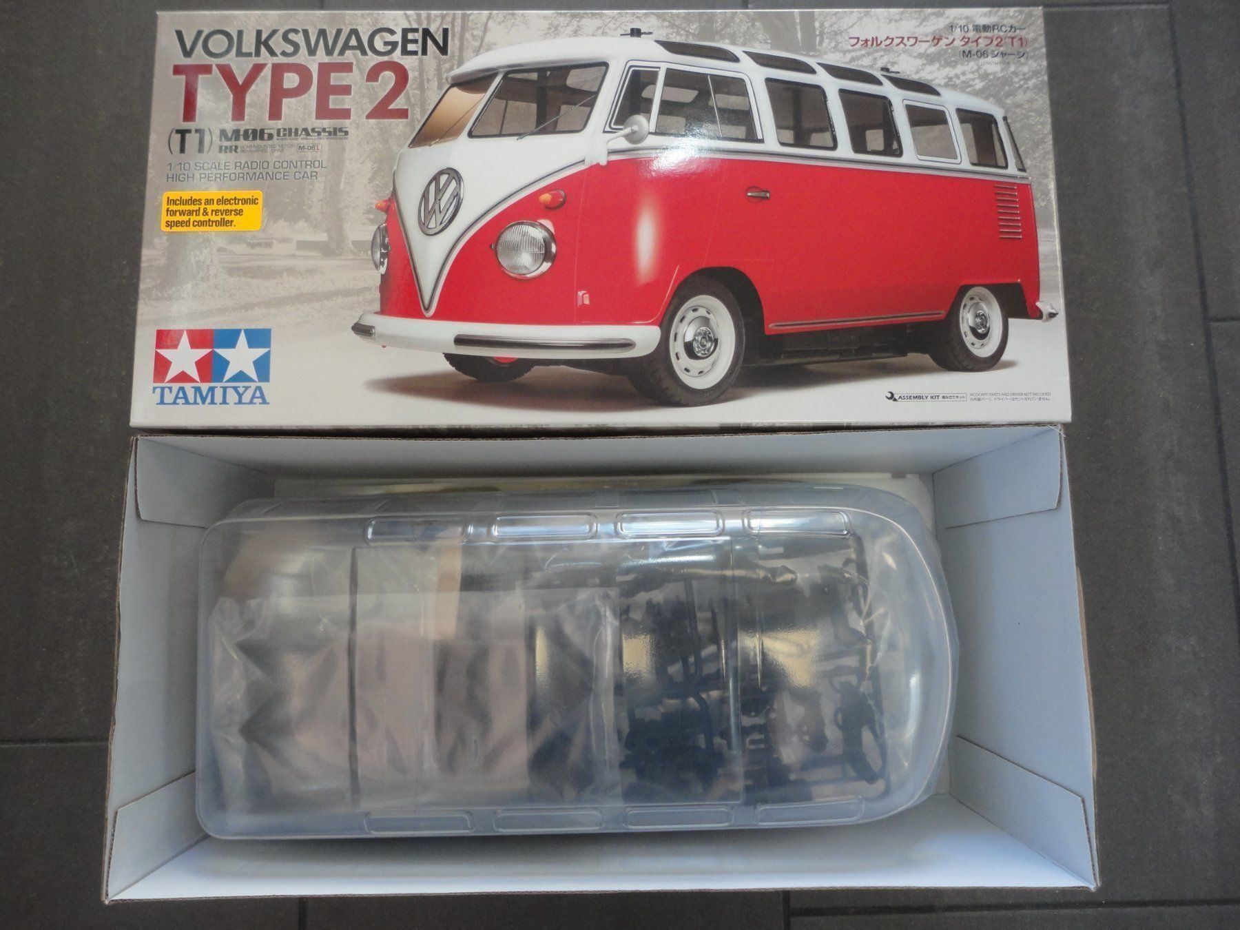 Tamiya Modellismo RC: Tamiya VW Bus Bausatz NEU – Nuovo e nell'imballaggio originale da Horgen venduto da RcModell 1