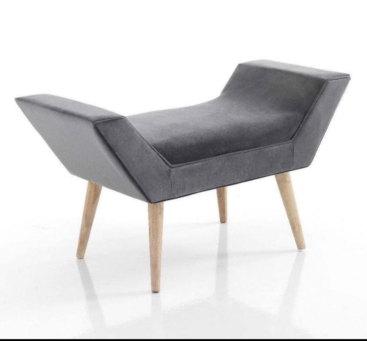 Panchine: Banc Tomasucci en velours gris, design moderne. – Nuovo (secondo la descrizione) da La Chaux-de-Fonds venduto da kel_9khc 2