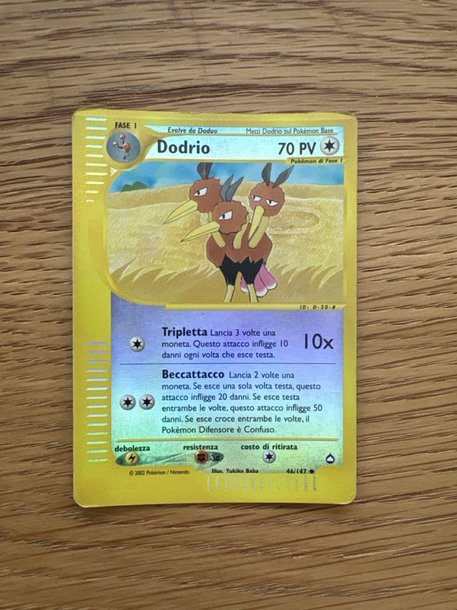 Pokémon Sammelbilder & Trading cards: Pokemon, Dodrio (Dodri), Aquapolis, Reverse Holo – Gebraucht aus Zürich von el_marcel