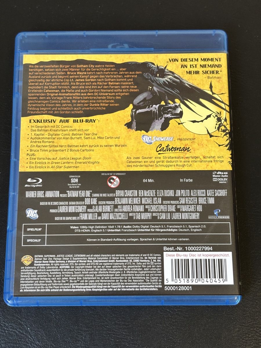 Alle DVDs: Batman Year One Blu-ray Animated – Gebraucht aus Luzern von Armastra 1