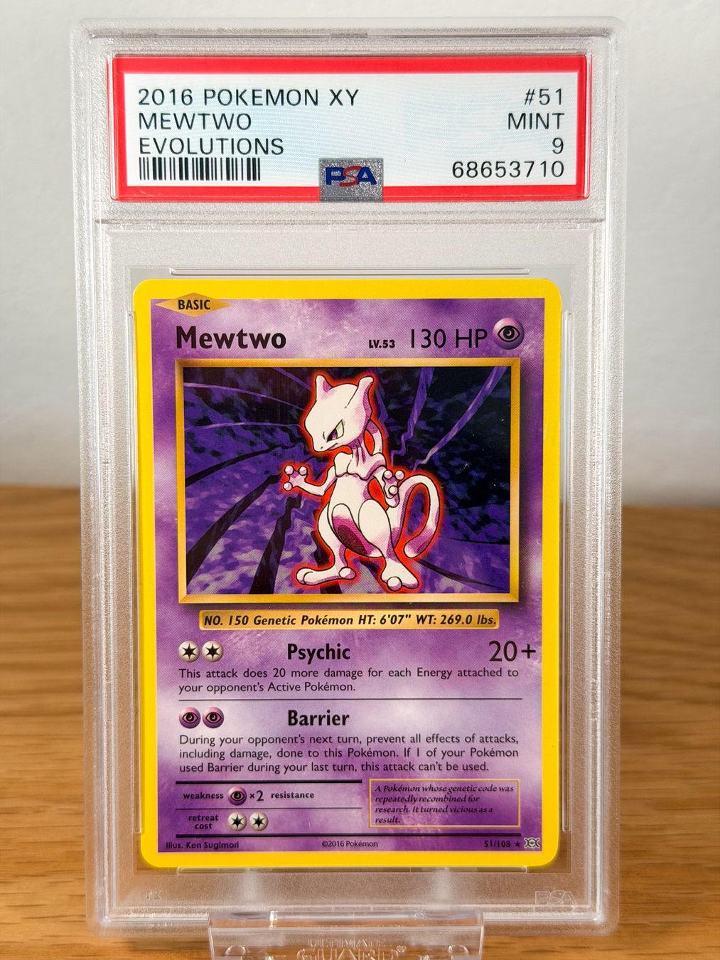 Pokémon Carte collezionabili: 2016 Pokémon XY Evolutions Mewtwo #51 PSA 9 – Usato da Montagny-Yverdon venduto da For1