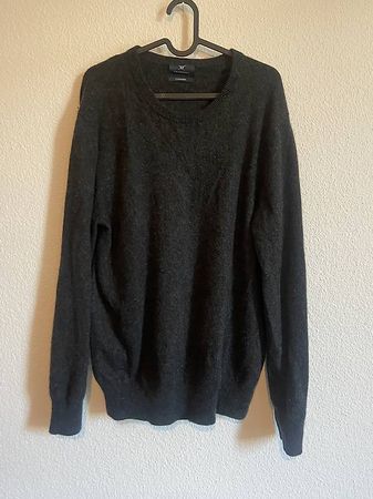 Dunkelgrauer strokesman cashmere Pullover