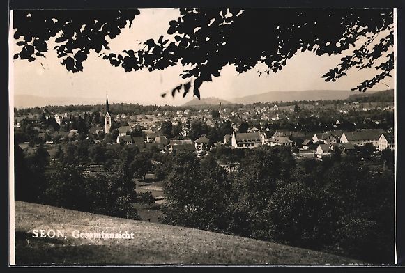 Cartoline postali: Seon, Gesamtansicht von einer Anhöhe au – Usato da Berlin venduto da bartko-reher