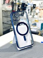 iPhone 12  - coque cat-eye avec anneau magsafe Bleue