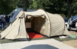 Easy Camp Tunnelzelt beige gebraucht guter Zustand