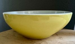 Rössler Schüssel gelb 17 cm gebraucht vintage