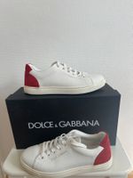 Dolce & Gabbana Weiße Sneaker aus Leder Gr.38,5