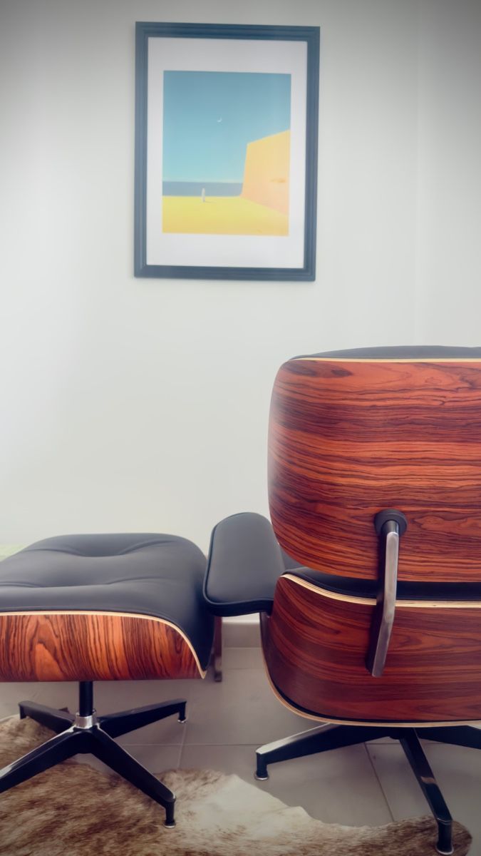 Liegen & Liegestühle: Design Lounge Sessel mit Ottoman – Gebraucht aus Perly von Mudre 4