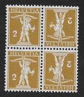 Kehrdruck 2 + 2 Nr.K5 (123 III) als Vierer **