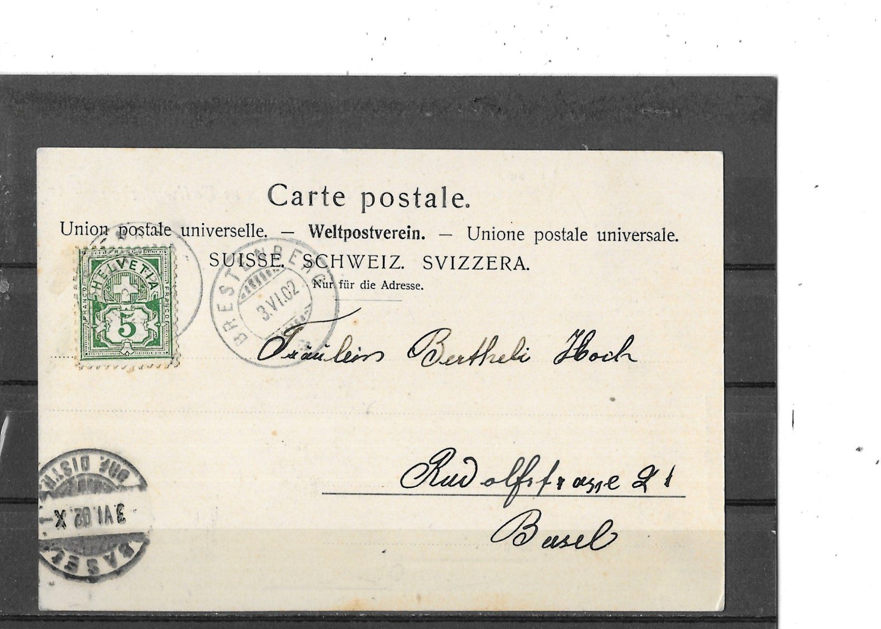 Cartoline postali: AG Brestenberg am Hallwilersee 1902 – Usato da Schocherswil venduto da Wilare 1
