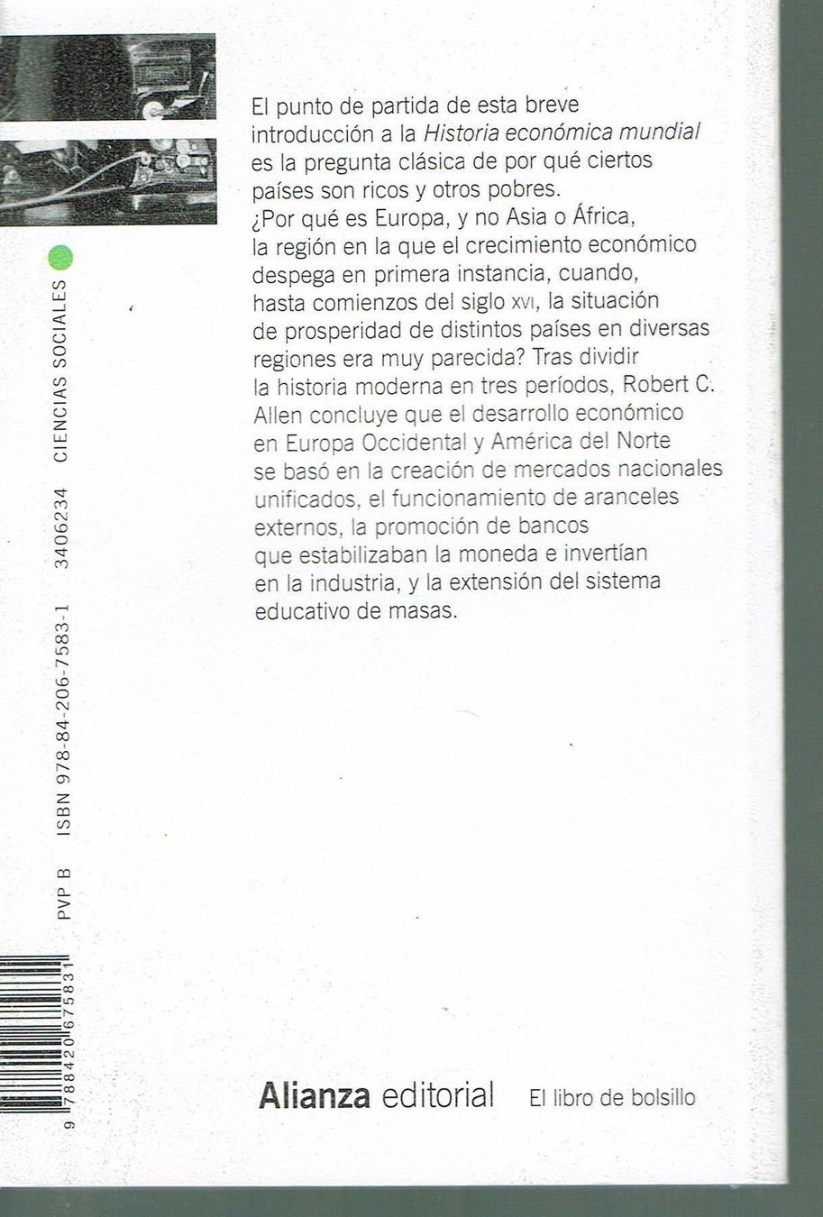 Libri: Robert C. Allen - Historia ecconomica – Usato da Nunningen venduto da mercury-for-books 1