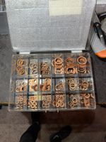 Kupfer Dichtungsring Set sortiert im Koffer gebraucht