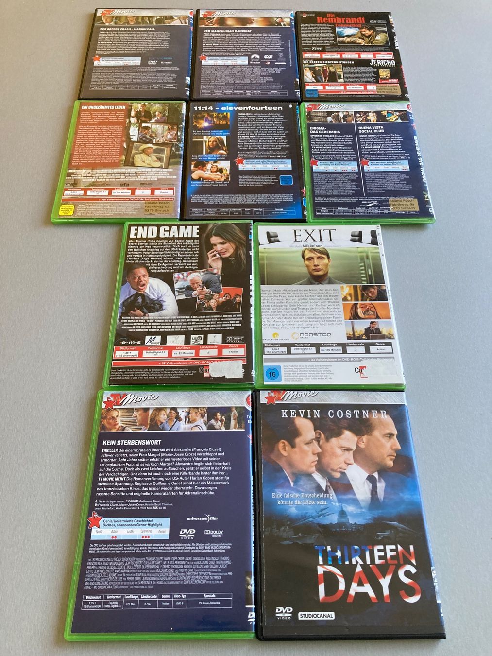 Alle DVDs: 12 Filme und ein Serienstart auf DVD – Gebraucht aus Wald ZH von Liedermacher 1