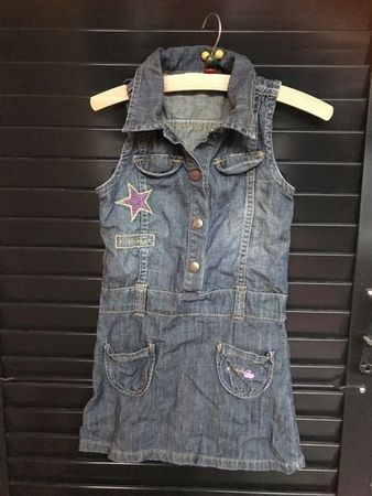 Mädchen Jeans Kleid 116