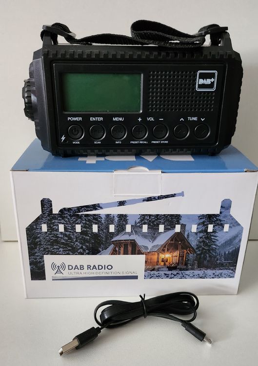 Kurbelradio/Dynamo DAB/UKW Solarradio mit LED Marke: ROCAM | Kaufen auf ...