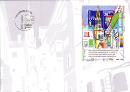 1999 FDC NABA Block St. Gallen Format E6
