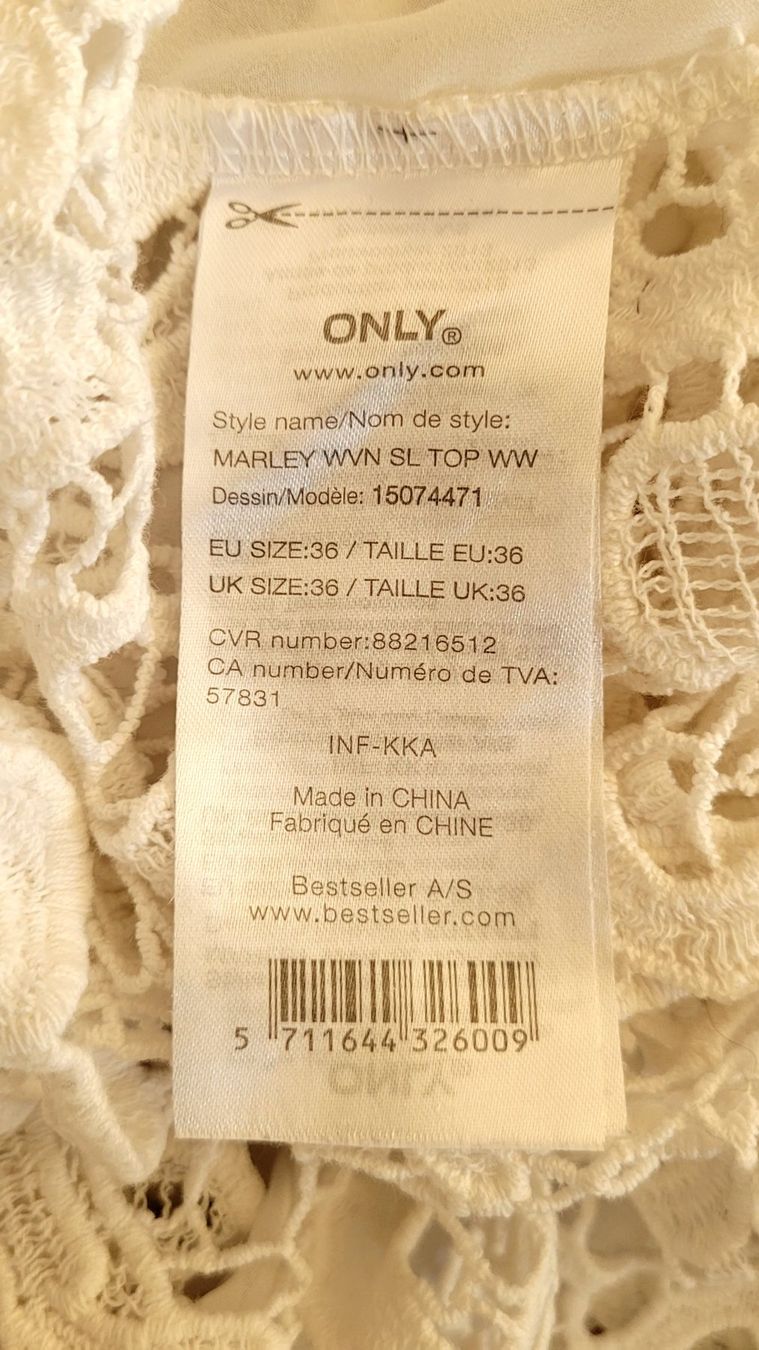 Only Tops: Chices Top Gr. 36 mit Spitze ONLY – D'occasion à Füllinsdorf par Sunnebliemli7 3