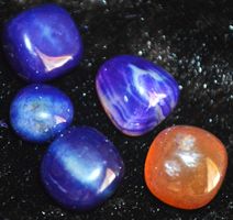 Mineralien Set X-801 – 5 Stück Achat